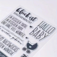 Congrats Transparent Stamp for Holiday Cards & Crafts