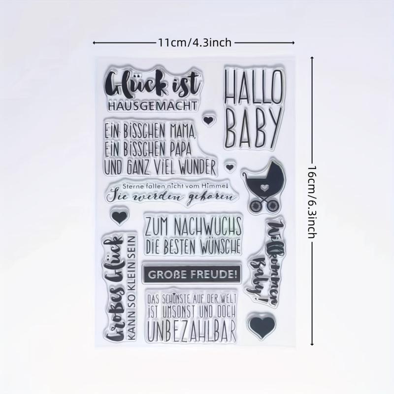 Congrats Transparent Stamp for Holiday Cards & Crafts
