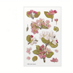 Simulation Flower Transparent Stickers for DIY Art, Durable Gift
