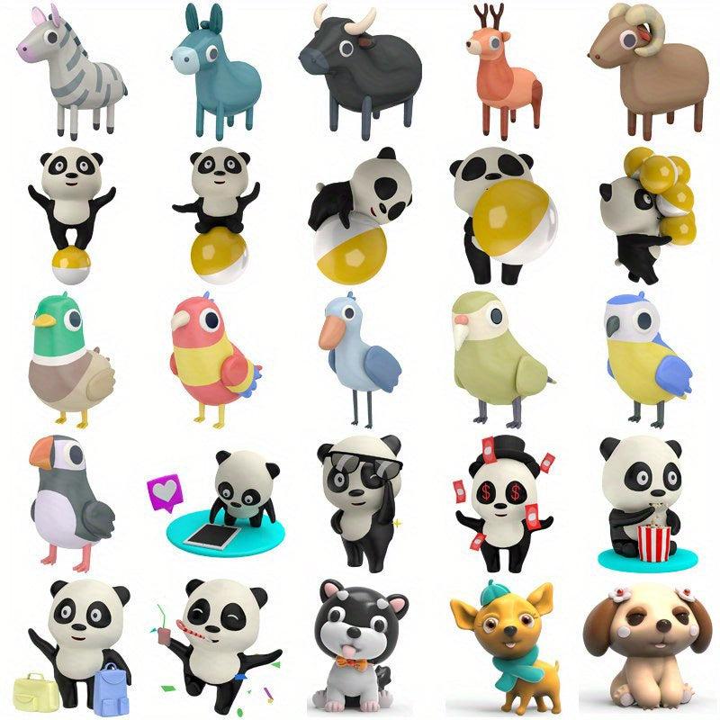 90pcs Animals Stickers for DIY Computer Scrapbooking Stationery Arts