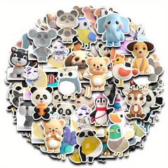 90pcs Animals Stickers for DIY Computer Scrapbooking Stationery Arts