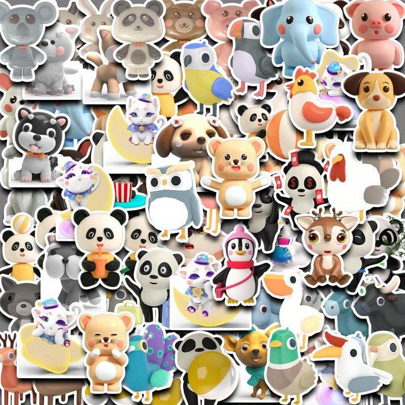 90pcs Animals Stickers for DIY Computer Scrapbooking Stationery Arts