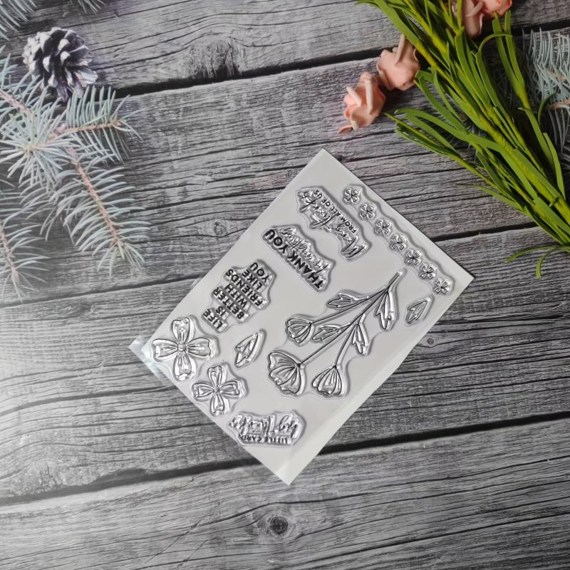 Plant Theme Stamp DIY Handcraft Scrapbook Journal Card Making Gift