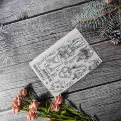 Animal Theme Stamp for DIY Notebook Card Making