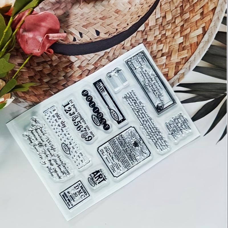 DIY Number Theme Stamp Set for Card Making