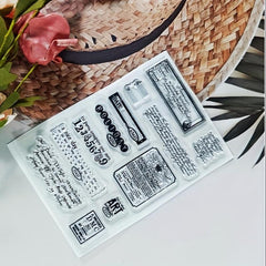 DIY Number Theme Stamp Set for Card Making