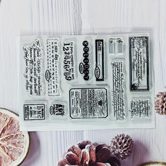 DIY Number Theme Stamp Set for Card Making
