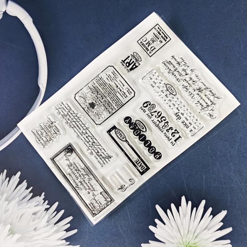 DIY Number Theme Stamp Set for Card Making