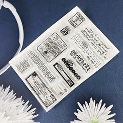DIY Number Theme Stamp Set for Card Making