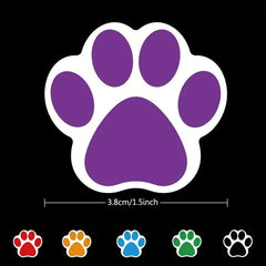 2pcs Cartoon Dog Paw Stickers Colorful Labels Decorative