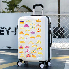 50pcs Crown Stickers Princess Crown Dream Party Decoration Art Sticker