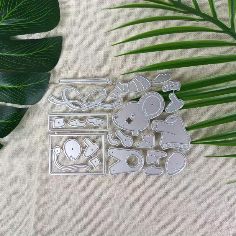 1Pc Christmas Rat Metal Cutting Dies DIY Card Scrapbook Decoration