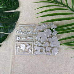 1Pc Christmas Rat Metal Cutting Dies DIY Card Scrapbook Decoration