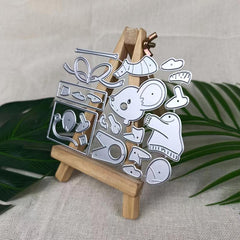 1Pc Christmas Rat Metal Cutting Dies DIY Card Scrapbook Decoration