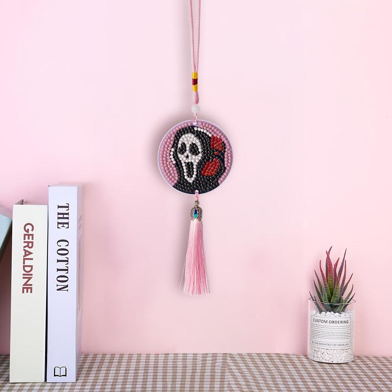 DIY Diamond Painting Car Ornament Halloween Skull Craft