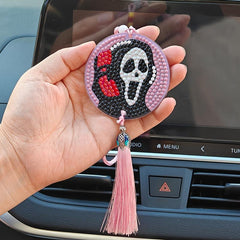 DIY Diamond Painting Car Ornament Halloween Skull Craft