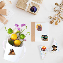 Cowboy Stickers for Christmas Halloween Party Decorations