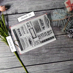 Culture Theme Stamp Set for DIY Hand Account Card Making
