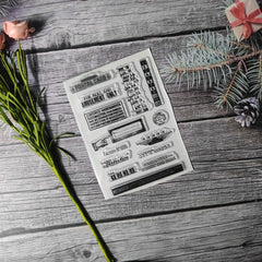 Culture Theme Stamp Set for DIY Hand Account Card Making
