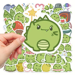 50pcs Dinosaur Stickers for Phone Cases Notebooks Computers Bottles Water