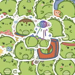 50pcs Dinosaur Stickers for Phone Cases Notebooks Computers Bottles Water