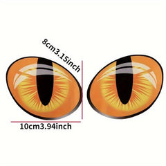 Reflective Cat's Eye Motorcycle Decal Sticker