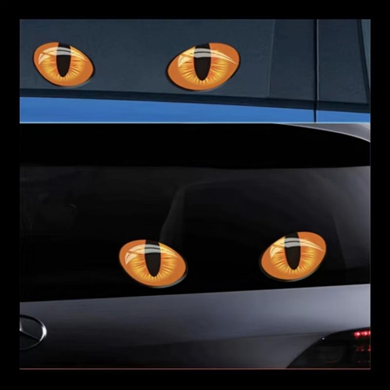 Reflective Cat's Eye Motorcycle Decal Sticker