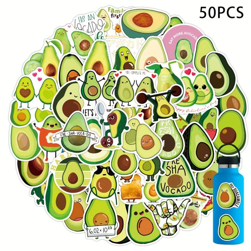 50pcs Cartoon Fruit Stickers Waterproof Laptop Water Bottle Bike Notebook Scrapb