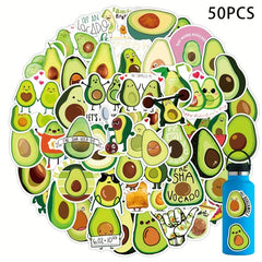 50pcs Cartoon Fruit Stickers Waterproof Laptop Water Bottle Bike Notebook Scrapb