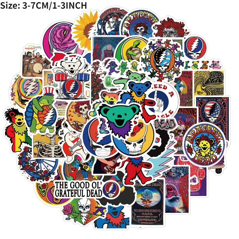50pcs Rock Band Doodle Stickers Waterproof DIY Creative Toy