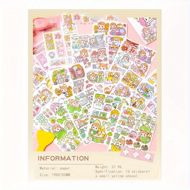 Lizi Jun Sticker Pack - Cartoon Hand Account Decoration