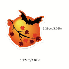 200pcs Halloween Doodle Stickers Pumpkin Ghost Bat Horror Funny Decoration