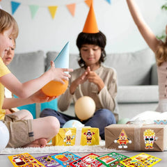 16pcs Cartoon Stickers DIY Journal Party French Fries Hamburger Stickers