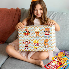 16pcs Cartoon Stickers DIY Journal Party French Fries Hamburger Stickers