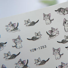 1 Sheet Cat Expression Sticker & Decoration