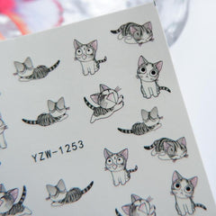 1 Sheet Cat Expression Sticker & Decoration