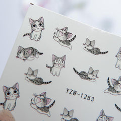 1 Sheet Cat Expression Sticker & Decoration