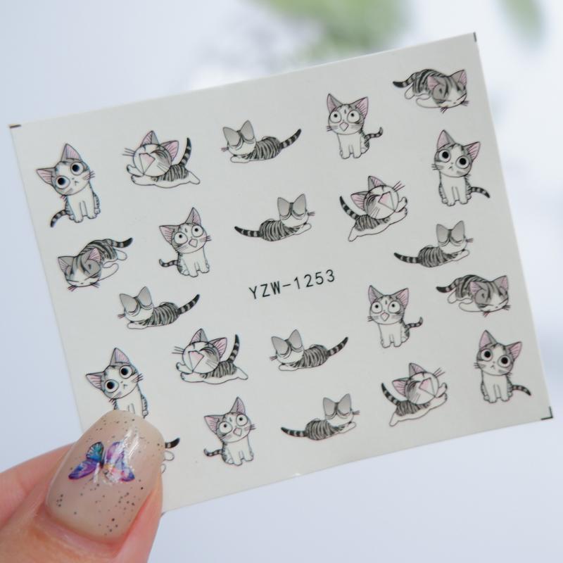 1 Sheet Cat Expression Sticker & Decoration