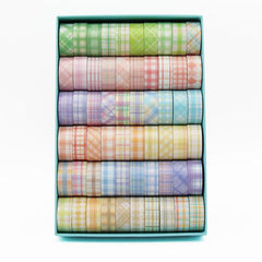 60 Rolls DIY Grid Washi Tape for Journal Stickers School Party Supplies