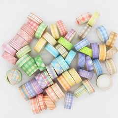 60 Rolls DIY Grid Washi Tape for Journal Stickers School Party Supplies