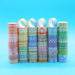 60 Rolls DIY Grid Washi Tape for Journal Stickers School Party Supplies