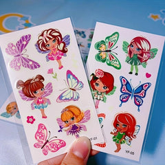 5pcs Flower Fairy Butterfly Children's Tattoo Stickers Fun Waterproof Party Gift