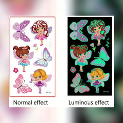 5pcs Flower Fairy Butterfly Children's Tattoo Stickers Fun Waterproof Party Gift