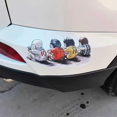 Creative Cartoon Football Fan Car Sticker