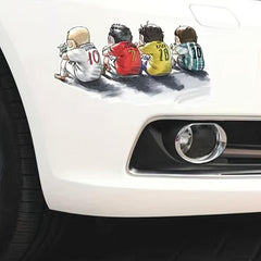 Creative Cartoon Football Fan Car Sticker