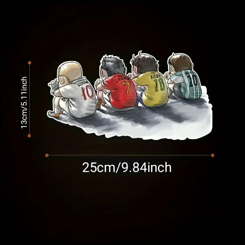 Creative Cartoon Football Fan Car Sticker