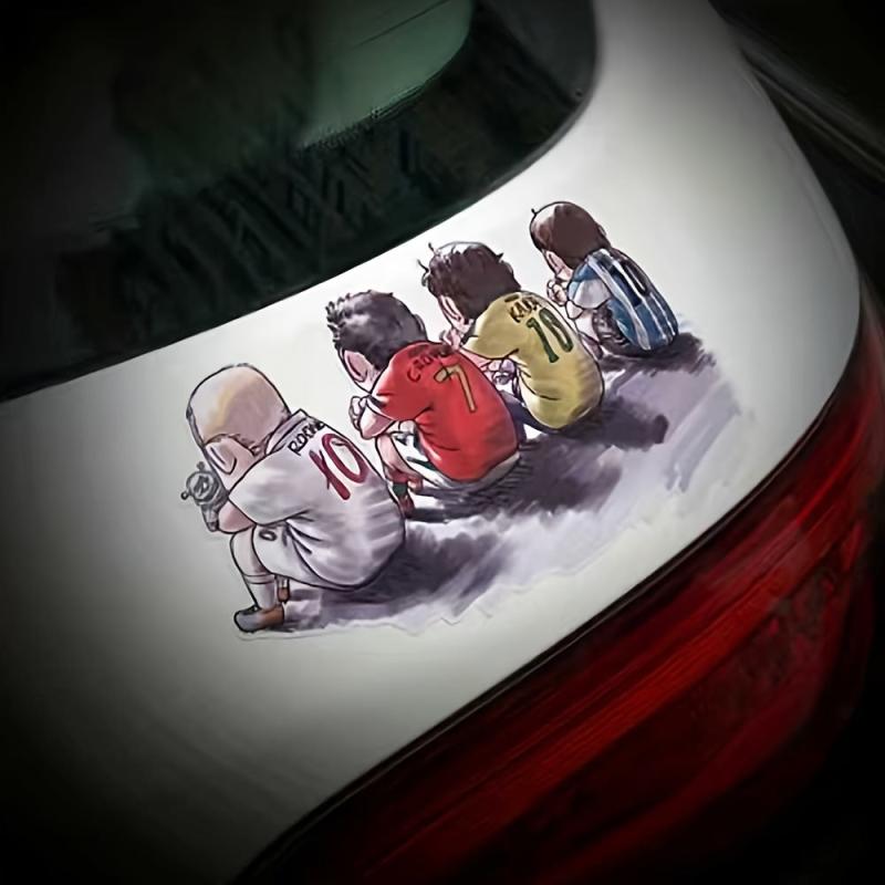 Creative Cartoon Football Fan Car Sticker