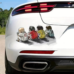 Creative Cartoon Football Fan Car Sticker