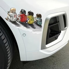 Creative Cartoon Football Fan Car Sticker