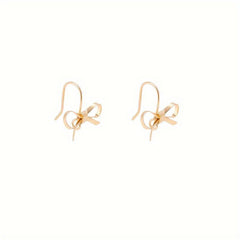 2pcs Bow Tie Earrings Alloy Earrings Bow Shape for Jewelry Making